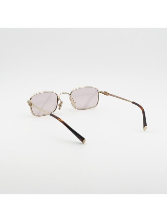 Miu Miu MUA53S ZVN4I0 Sunglasses Gold Rectangle Frame, Pink Lenses main image 8